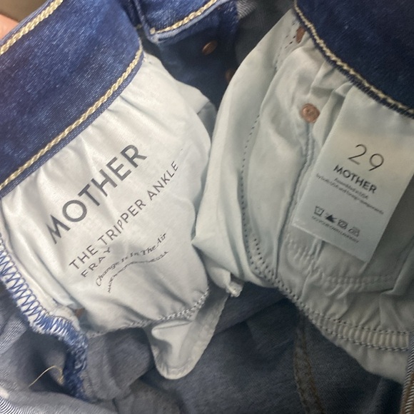 NWOT MOTHER JEANS THE TRIPPER ANKLE FRAY IN CHANGE IS IN THE AIR HI RISE ANKLE - Picture 14 of 16